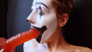 Cosplay Dildo Sucking clip