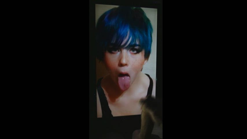 Cumshot Cute Short Hair Tribute clip
