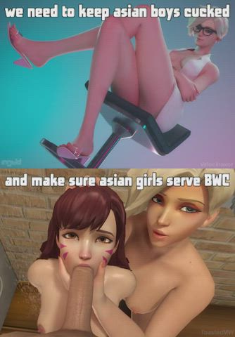 animation asian bwc caption cuckold interracial overwatch clip