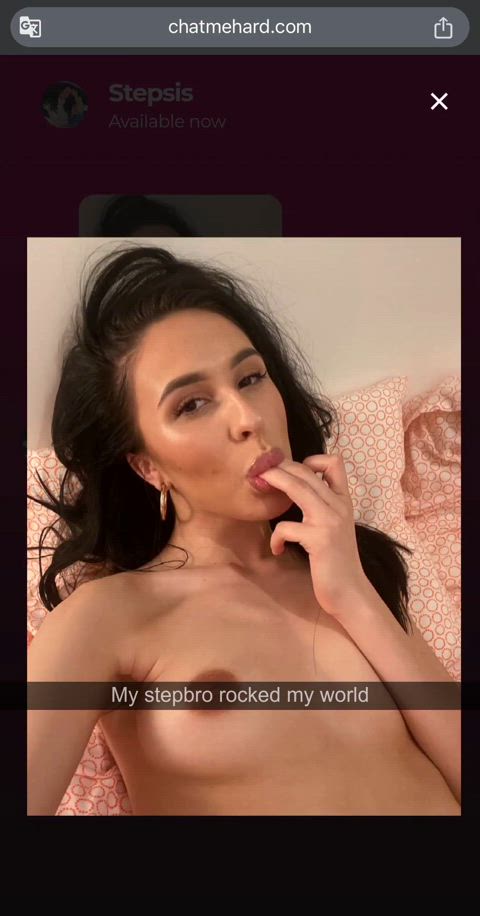 alyssa bounty brunette small tits step-sister clip