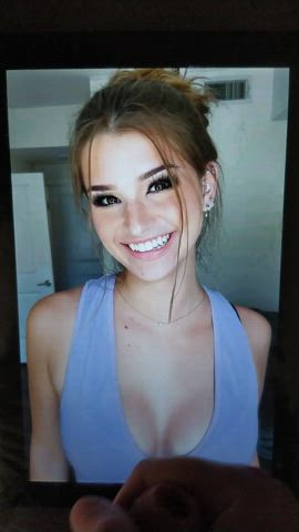 big tits brunette celebrity cum cumshot facial tiktok tribute clip