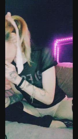 nipslip pale petite sheer clothes small tits smoking tattoo clip