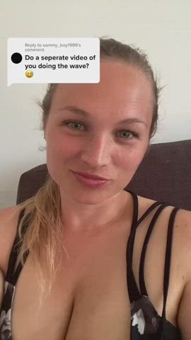 Cleavage Cute Non-nude SFW TikTok Tongue Fetish clip