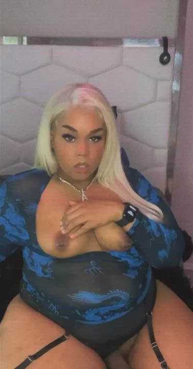 BBW Ebony Trans Porn GIF by trillone7876