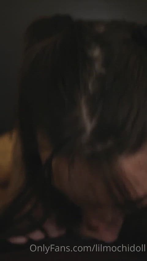 asian mochi blowjob close up clip