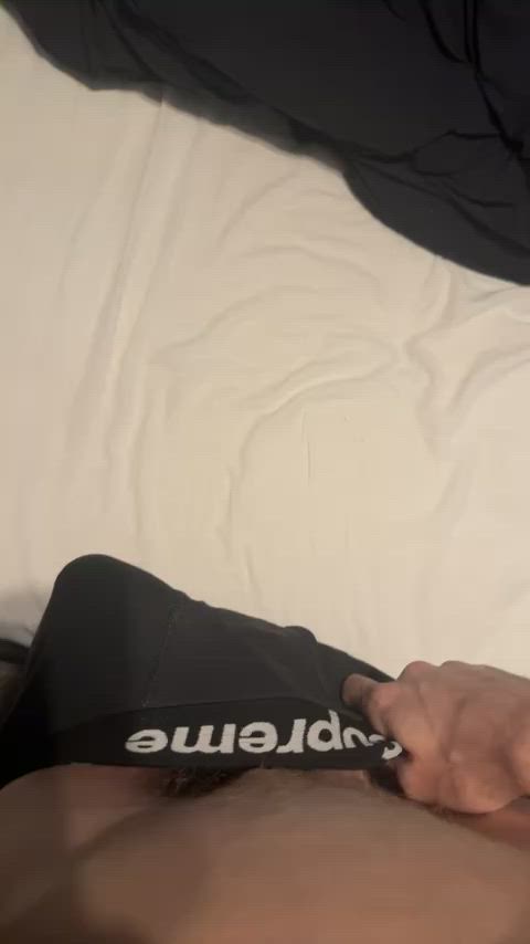 you should come pull my boxers down & watch my cock whip out