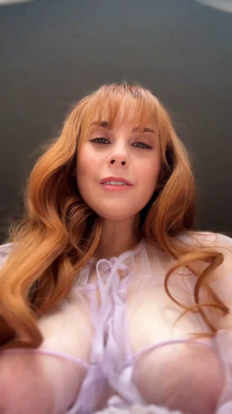 areolas big tits boobs pale redhead sheer clothes tits curvy-chicks just-boobs pale-girls