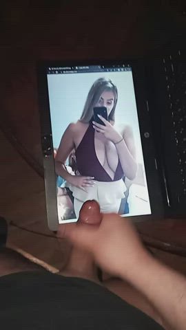 big tits cum cum on tits cumshot facial pawg tribute clip