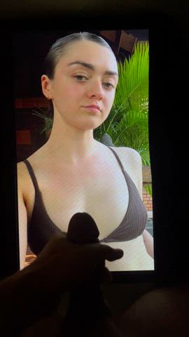 celebrity cum cumshot maisie williams tribute clip