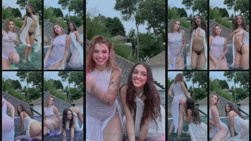 cute girls natural petite topless clip