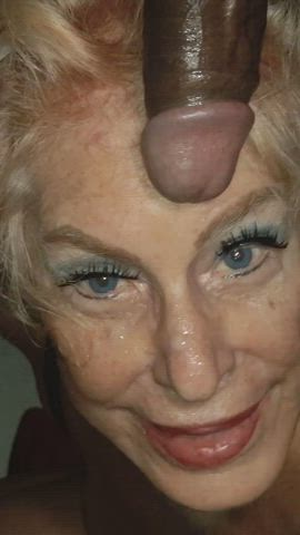 bbc big dick blonde cum erotic facial fetish hair clip