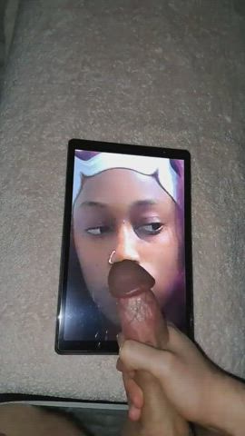 cum cumshot ebony teen tribute clip