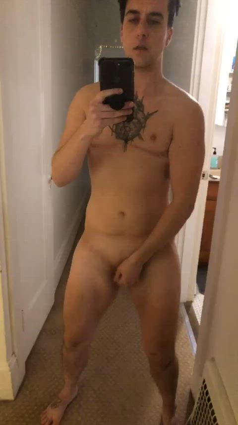 Cumming and moaning to myself in the mirror π₯΅