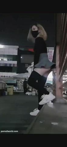 Anal Dildo Femboy Public Sissy clip