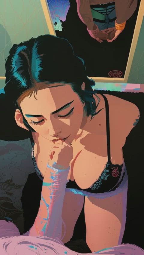 blowjob cartoon lydia ghost clip