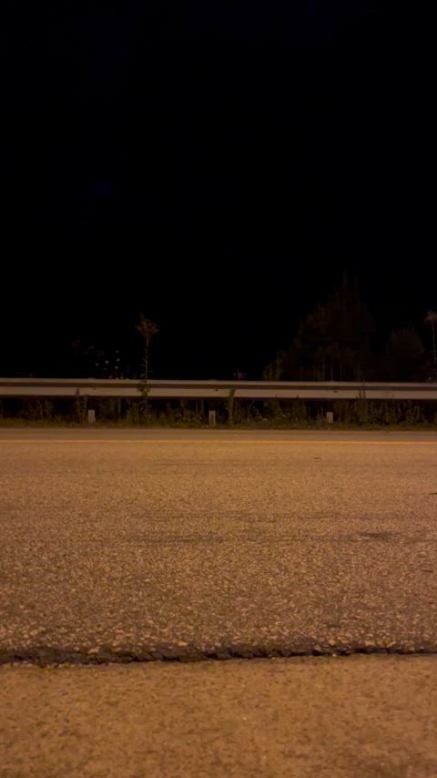 Late night road dare