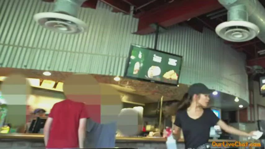 Asian Waitress Fucked