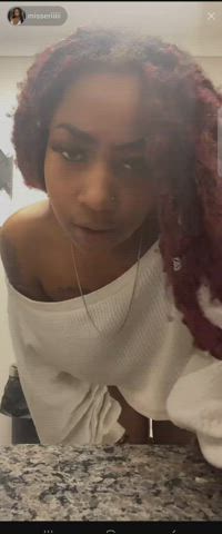 braless ebony nipple nipples nipslip clip