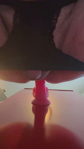 dildo riding sissy slut clip