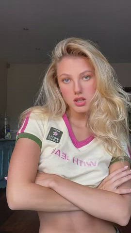 blonde model tiktok clip