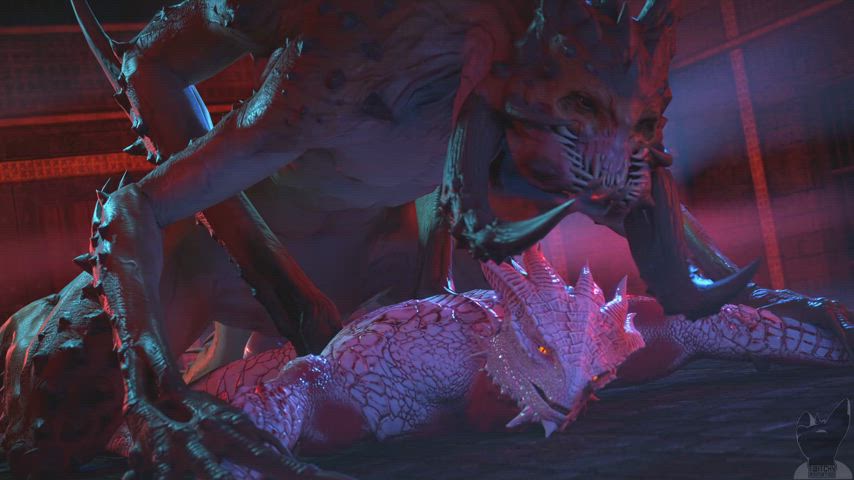 3d animation cartoon monster-sex clip