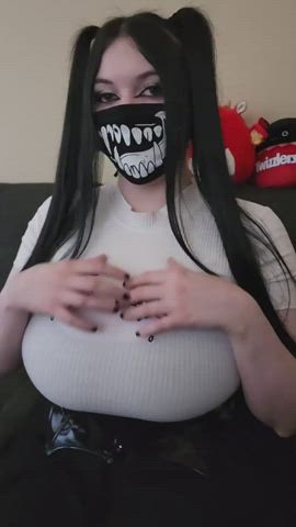 big tits boobs busty huge tits mask tits titty drop clip