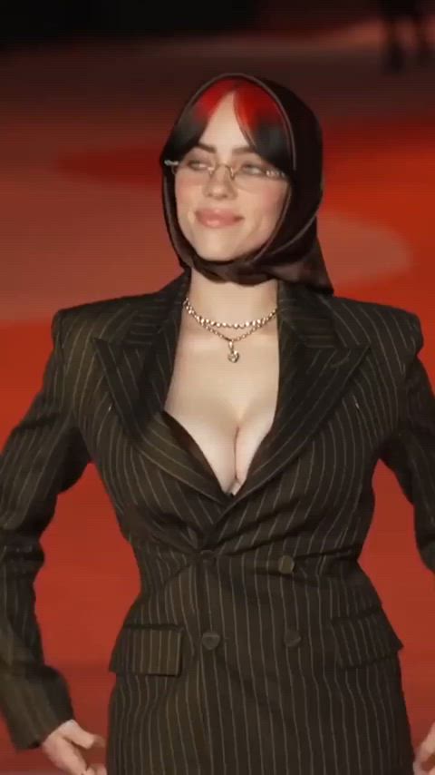 big tits billie eilish boobs interracial clip