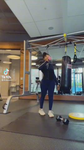 Booty Ebony Workout clip