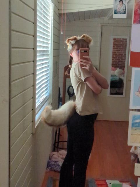 I got new ears and a tail!