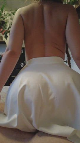 bed sex reverse cowgirl riding skirt clip