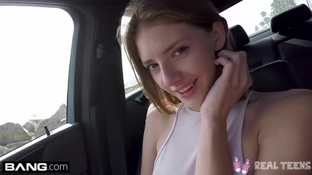 Teen POV pussy play in public