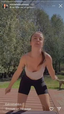 jiggling tits white girl clip