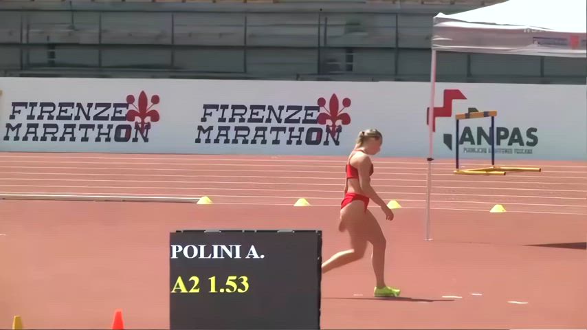 ass athlete athletic bent over blonde booty italian clip