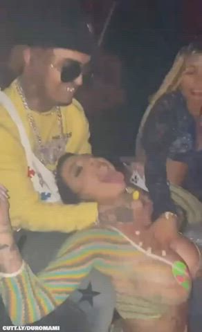 big dick blowjob dancing exhibitionist groping kissing lesbian nightclub public clip