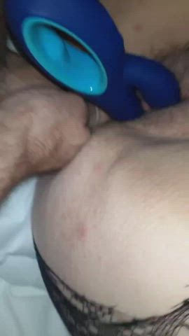 anal fishnet masturbating tight pussy wife toys clip