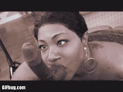 BBW Balls Sucking Cumshot Ebony clip