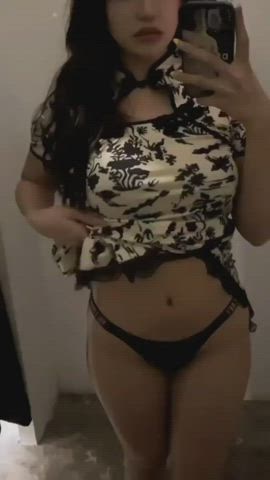 Amateur Asian Lingerie clip