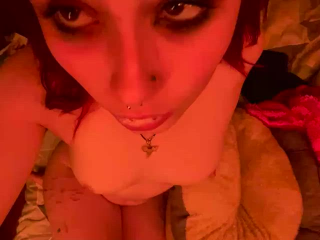 brunette spit tits clip