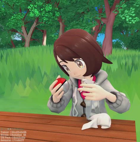 Marnie with trainer