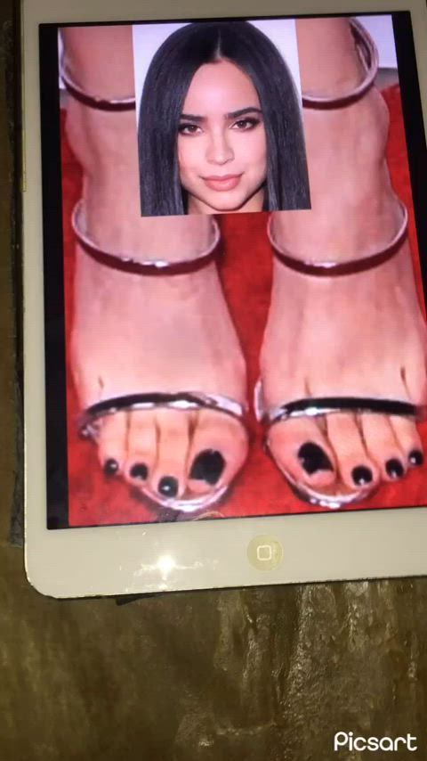 cum on feet cumshot feet fetish clip