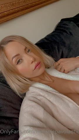 Blonde Lingerie Sensual clip