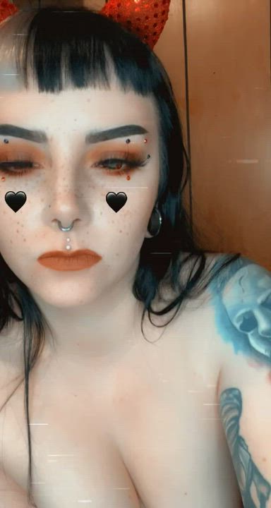 Boobs Goth Halloween clip