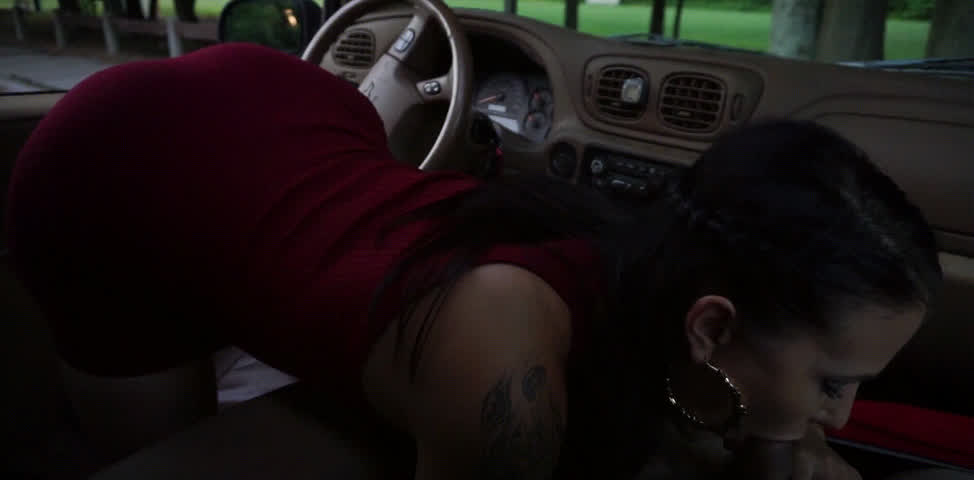 blowjob car car sex cheating dress oral sucking clip