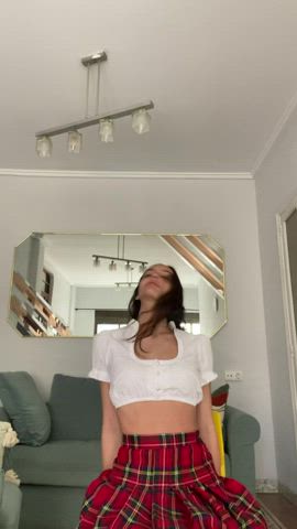 brunette schoolgirl sex clip