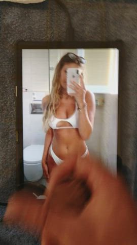 bikini blonde panties selfie skinny teen tribute clip
