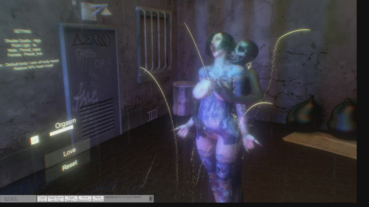 3D Female Massage clip