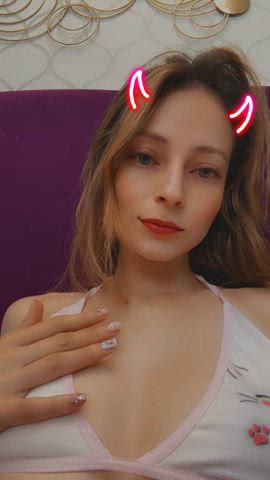 babe blonde hotwife lingerie natural tits petite pornstar sex tease tits clip