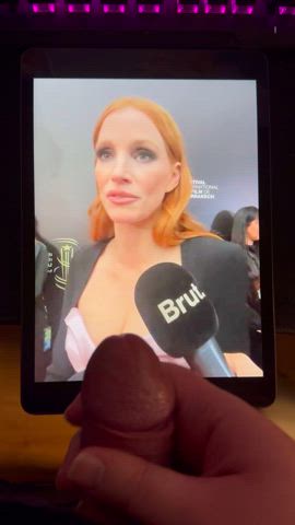 celebrity cum cumshot jessica chastain tribute clip