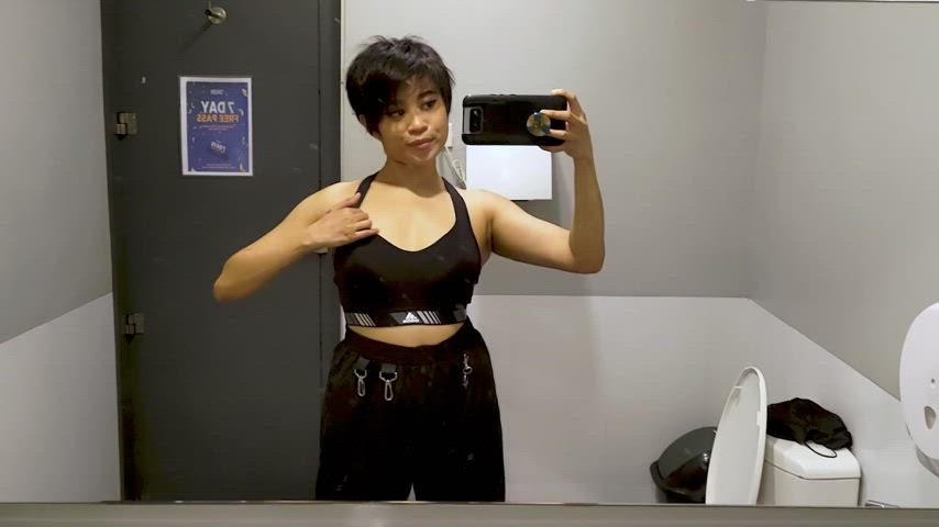 Amateur Asian Boobs Public