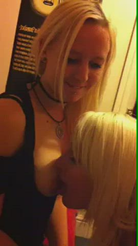 Amateur Blonde Friends Lesbian Sucking Tits clip